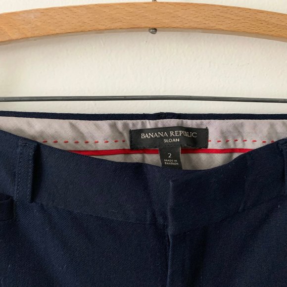 Banana Republic Navy Sloan Pant Size 2 - Picture 2 of 4